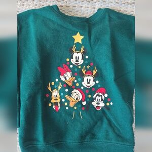 Disney Green Holiday Sweatshirt for Kids